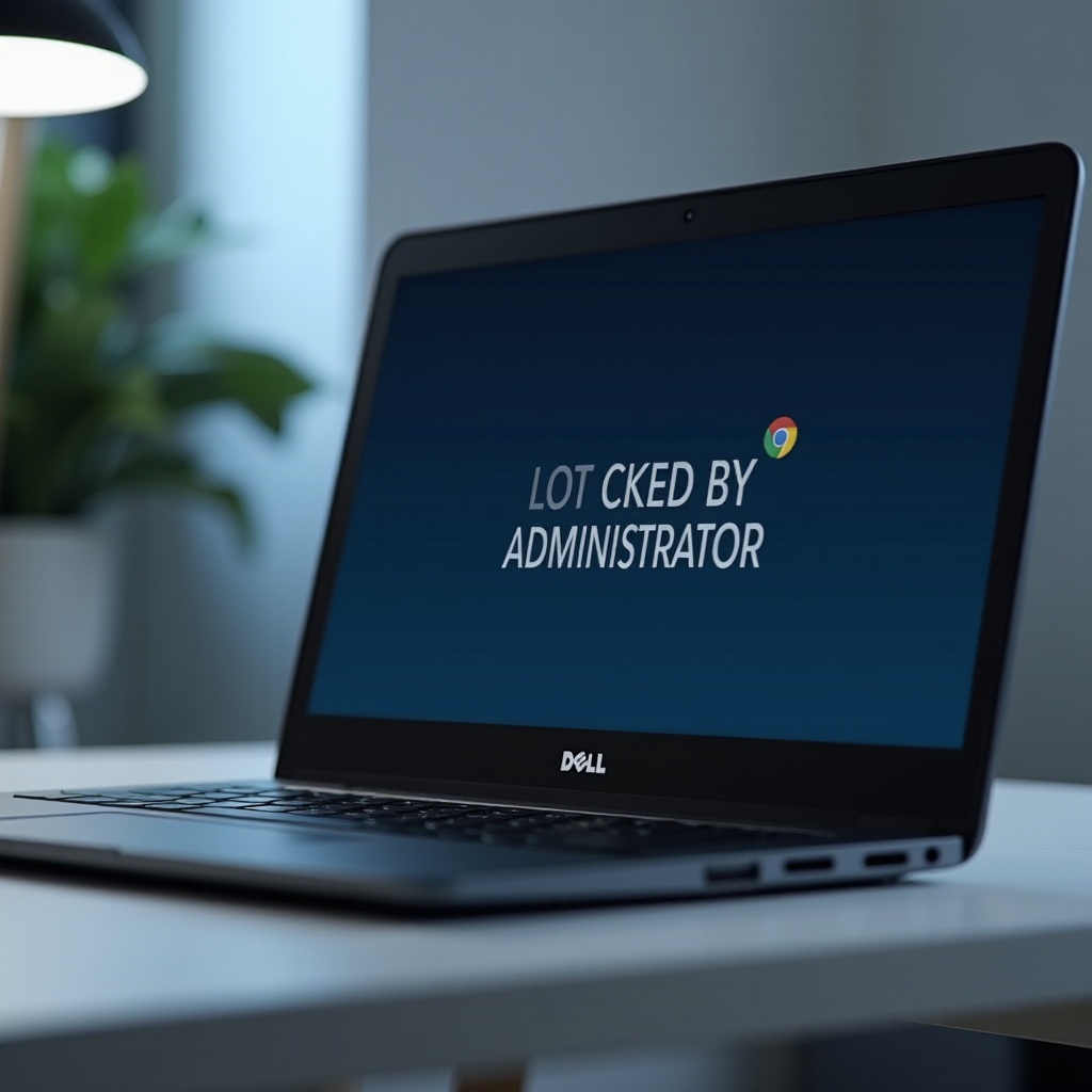 Dell Chromebook е заключен от администратор