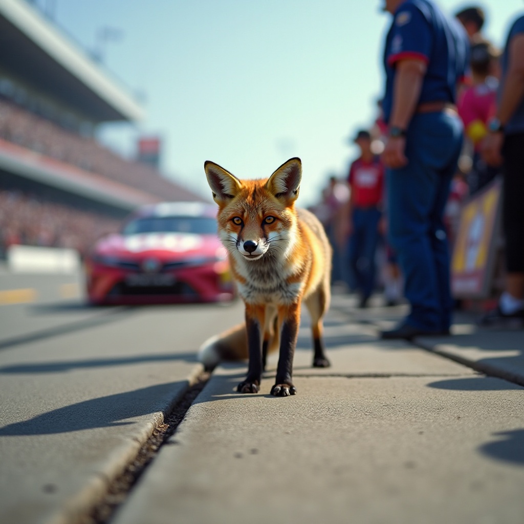 ce s-a întâmplat cu vulpea în pista de cameră nascar