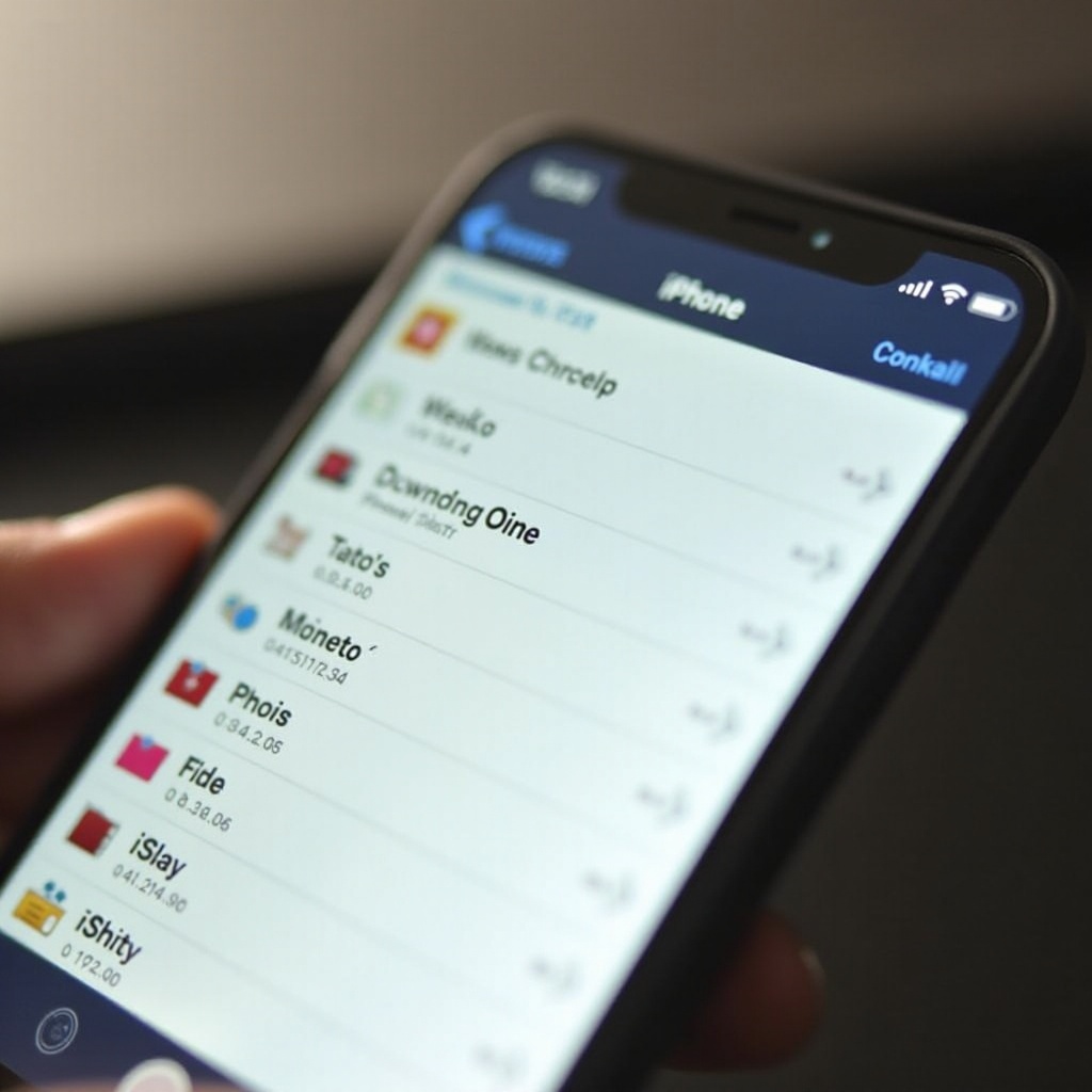 عرض ملفات iCloud مرتبة حسب الحجم