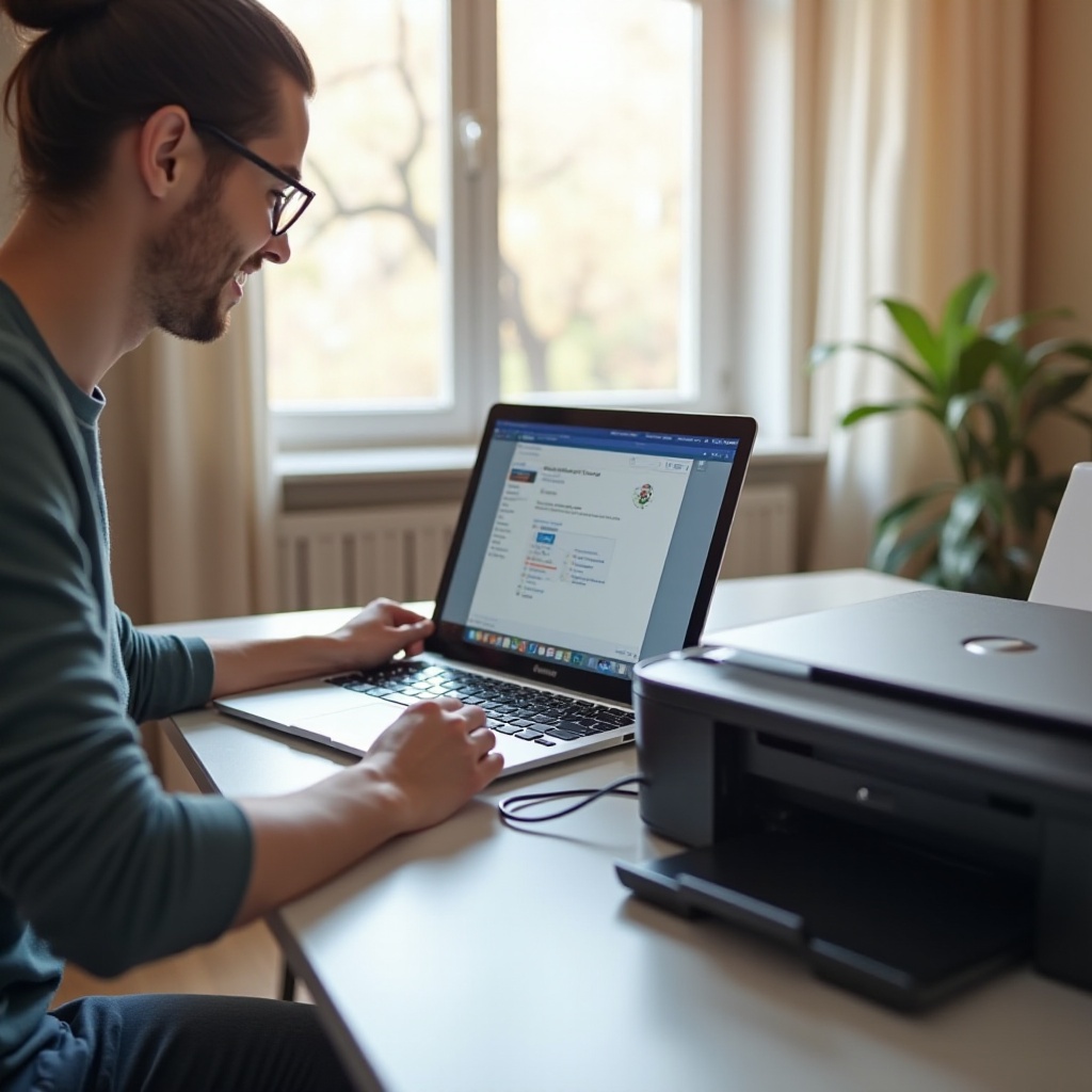 how to connect my canon printer to my laptop