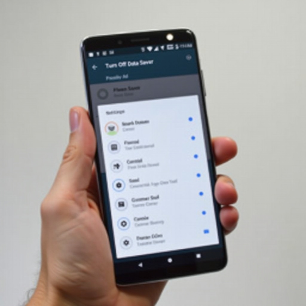 jak vypnout šetření dat na telefonu s Androidem