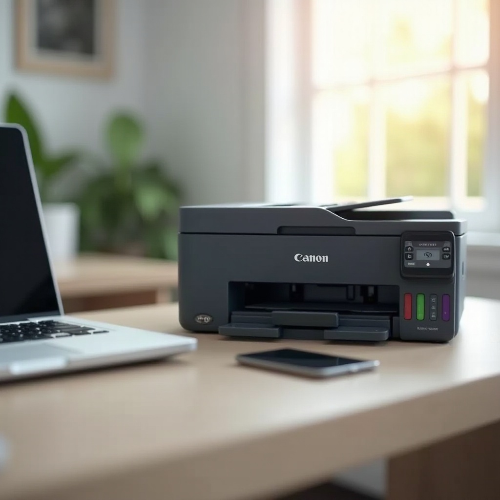 كيفية توصيل طابعتي من Canon بجهاز الكمبيوتر المحمول