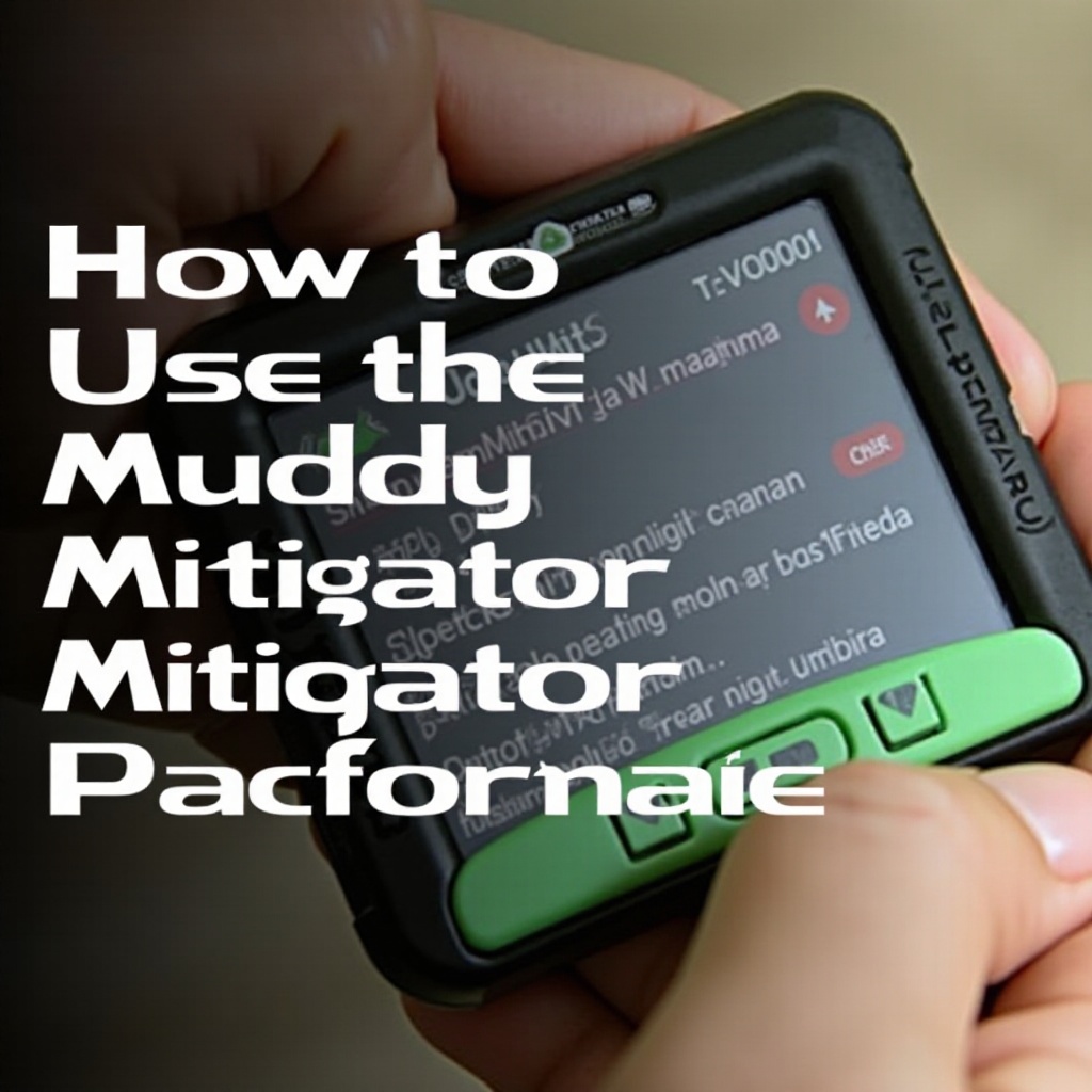 как использовать камеру Muddy Mitigator