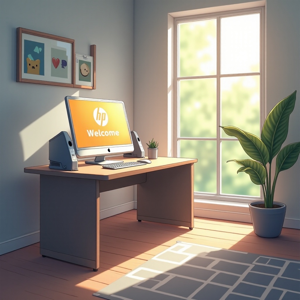 как да включите компютъра HP all in one