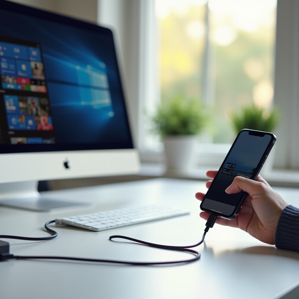 как да прехвърля снимки от iPhone на компютър с Windows 11