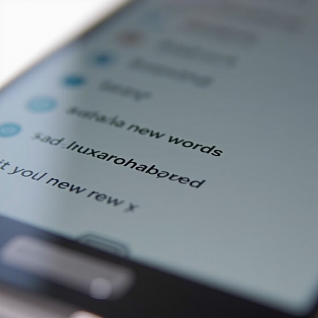 как да добавя думи към клавиатура Samsung