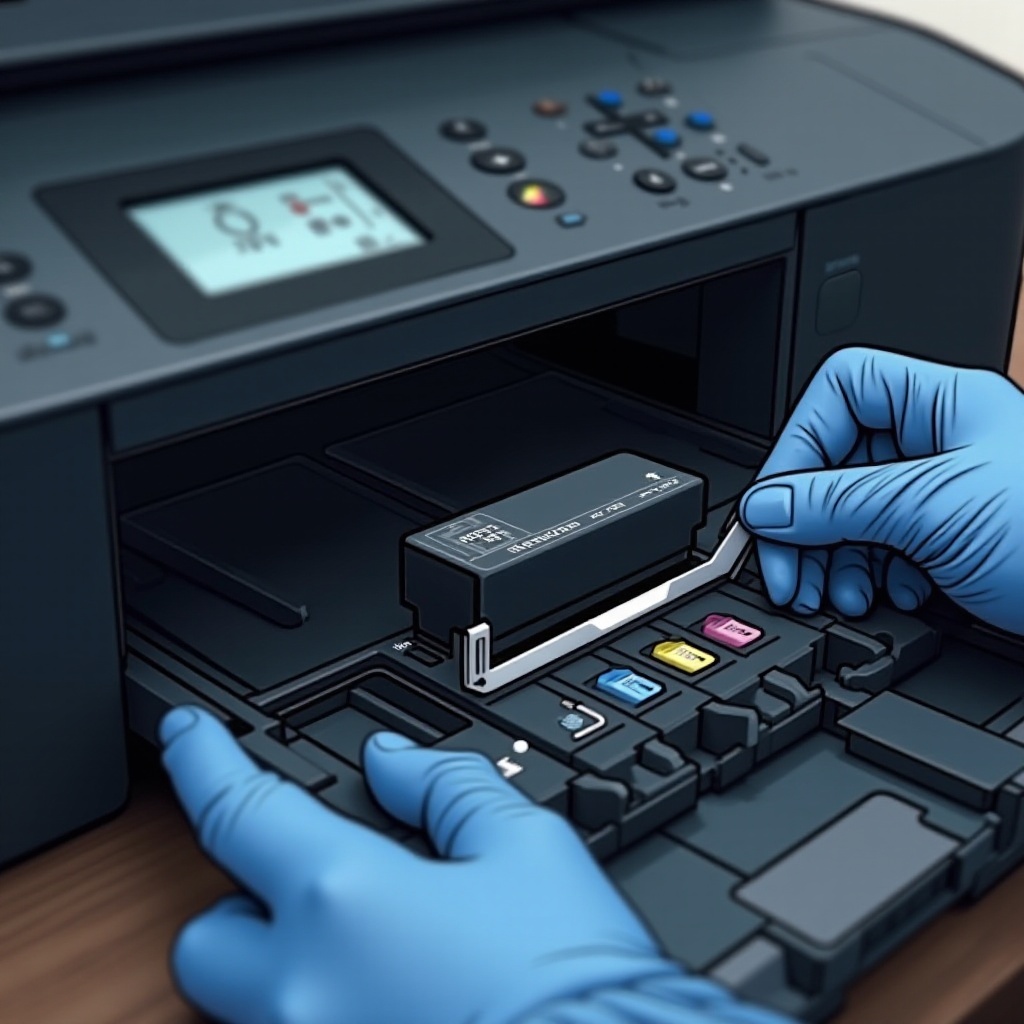 Czarny tusz w drukarce HP nie działa