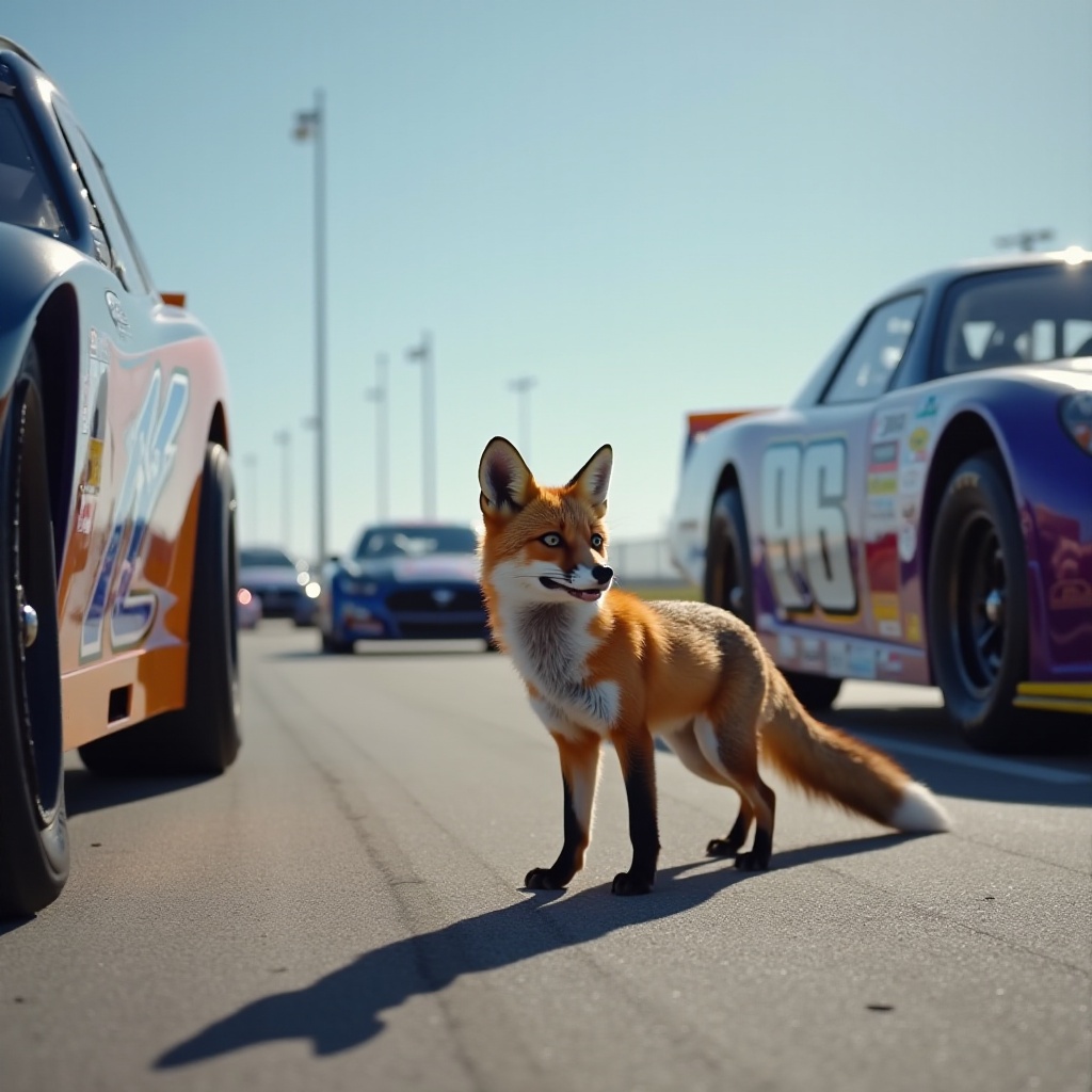 co się stało z lisem w kamerze toru nascar