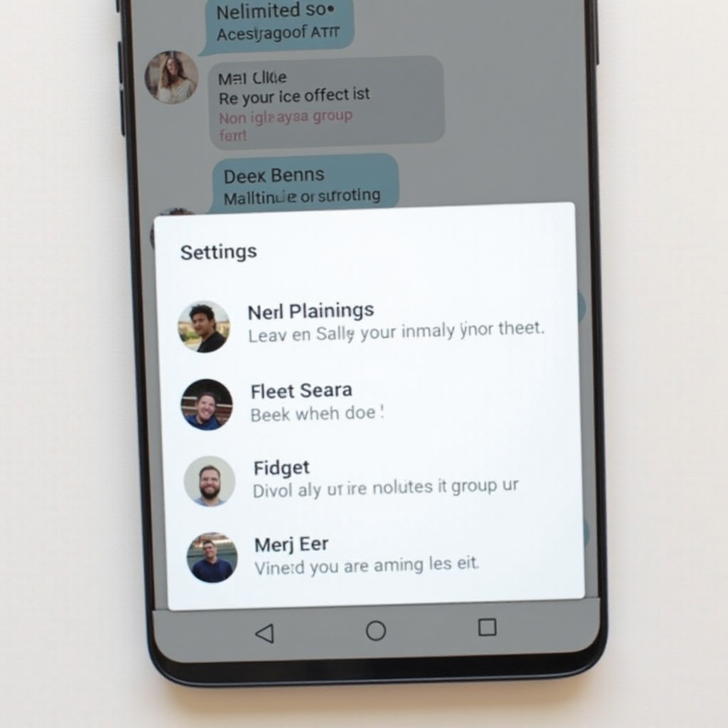 jak opustit skupinovou textovou zprávu na Androidu
