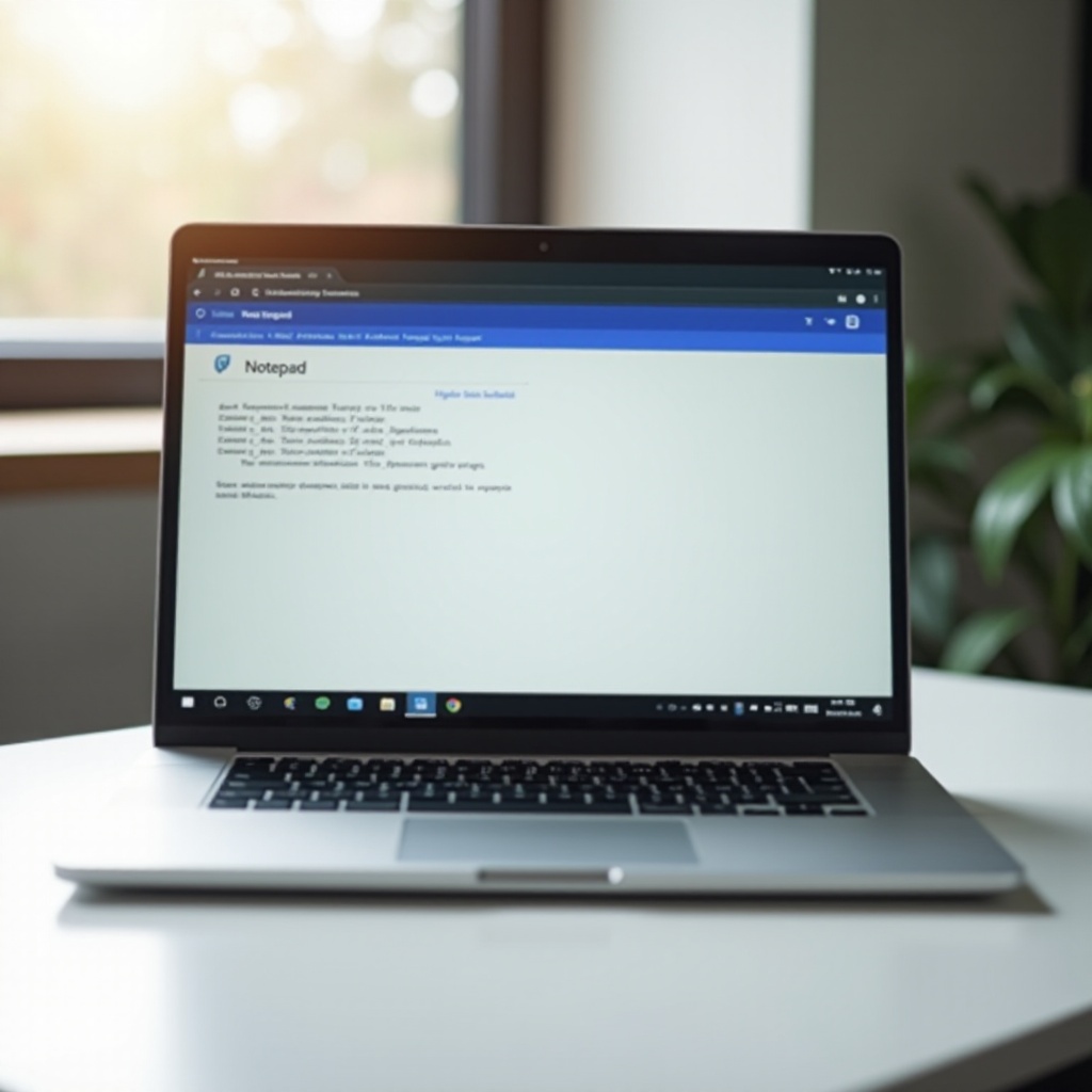 كيفية تنزيل المفكرة على جهاز Chromebook