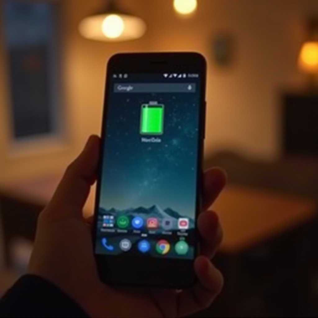 pokaż procent baterii na Androidzie