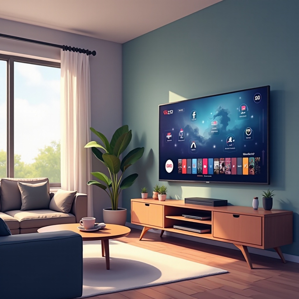 Телевизор Vizio застрял на WatchFree
