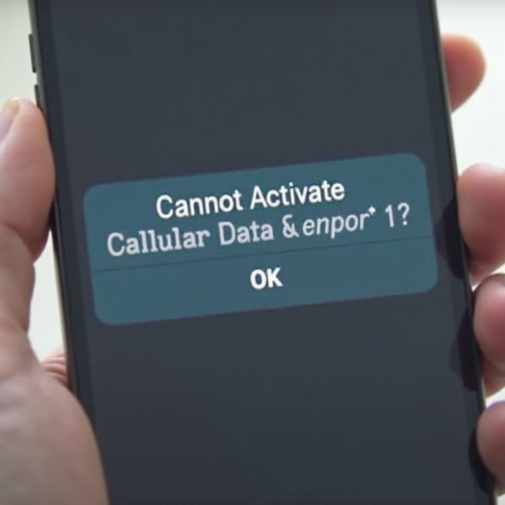 無法啟用 iPhone 的流動數據網絡
