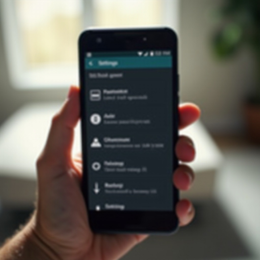 рестартиране на Android телефон от настройките