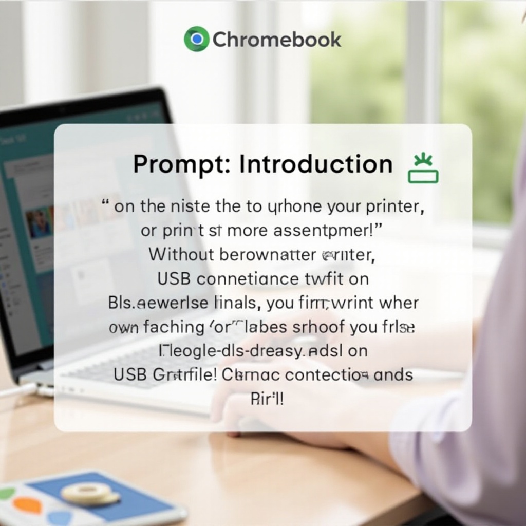 سيكتشف جهاز Chromebook الطابعات المتصلة عبر USB أو Wi-Fi.