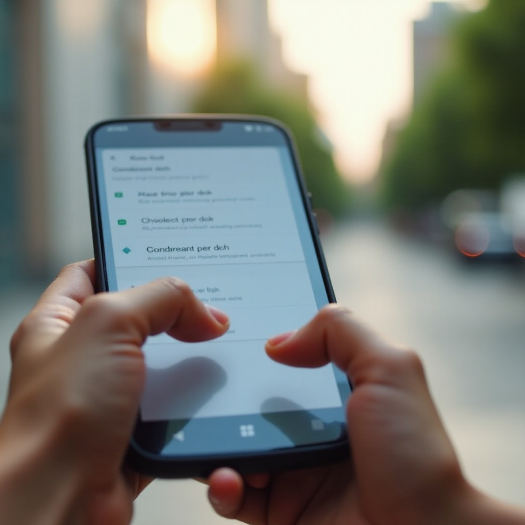 repornire telefon Android din setări