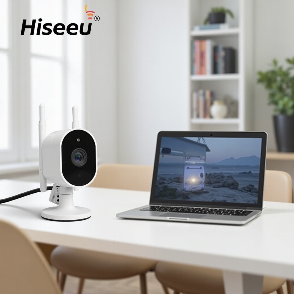 камера за сигурност hiseeu с монитор