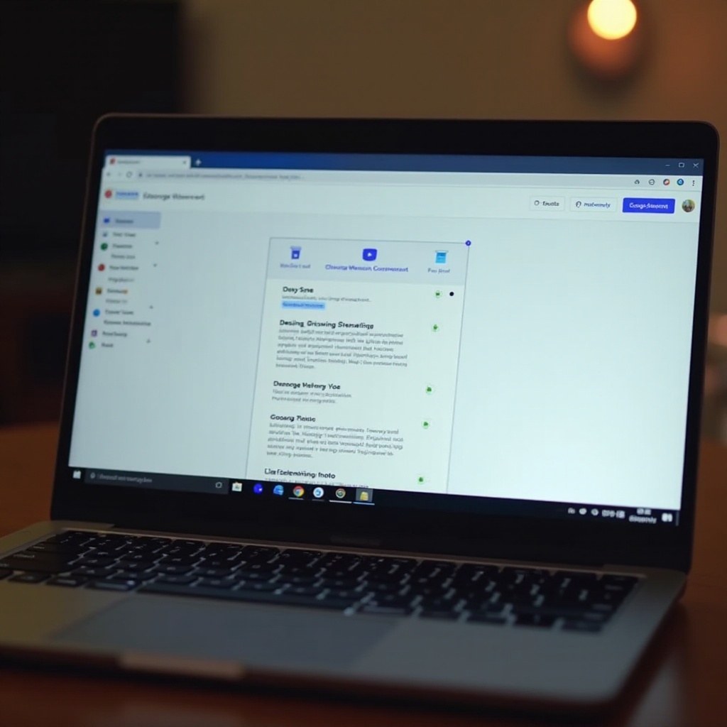 crearea unui filigran pe un laptop Chromebook