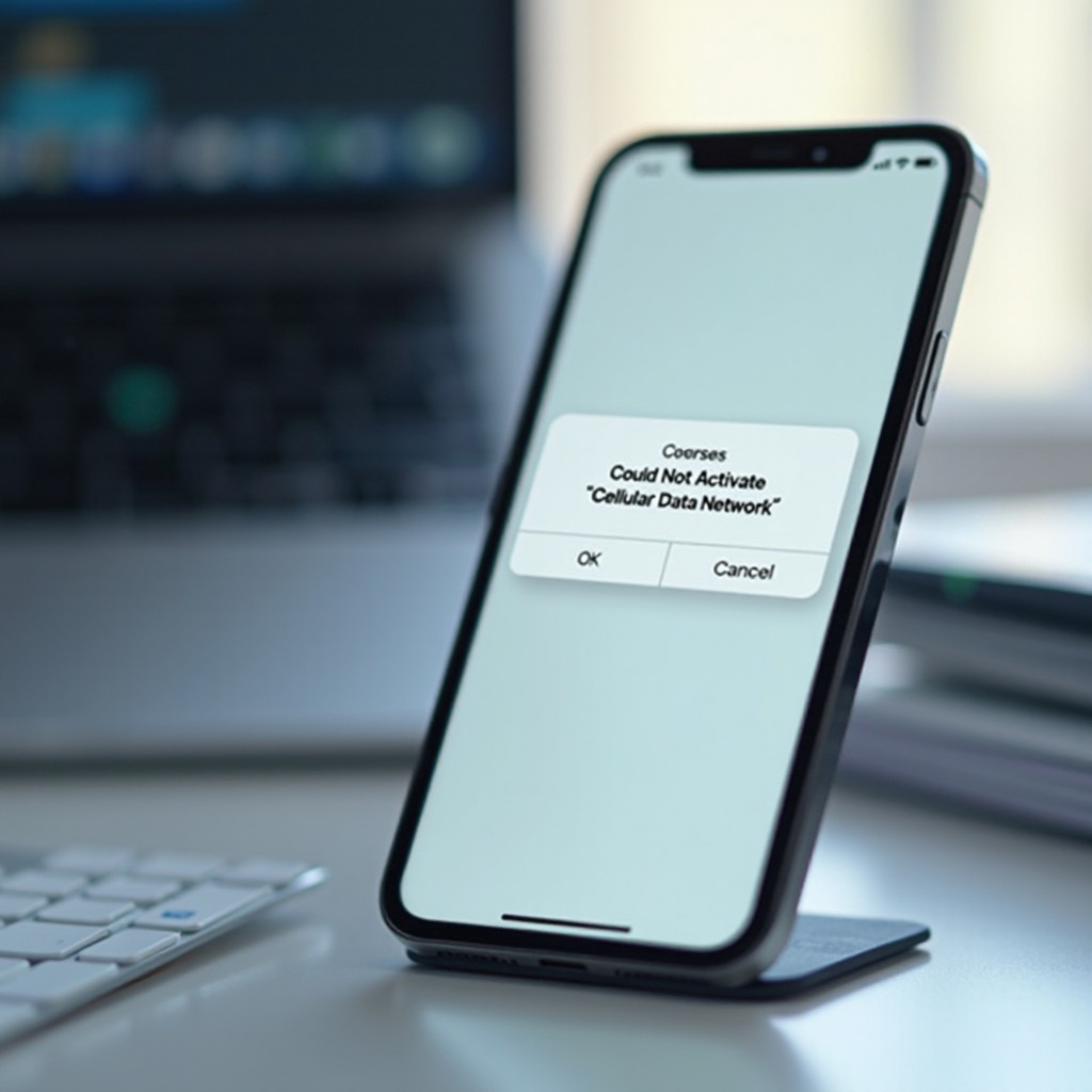 تعذر تفعيل شبكة البيانات الخلوية على الآيفون