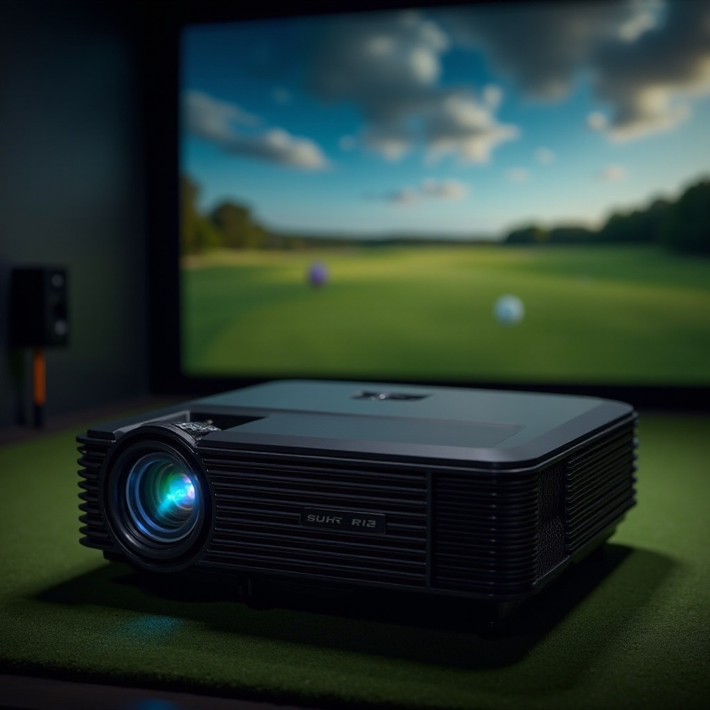 najlepszy projektor 4k do symulatora golfa