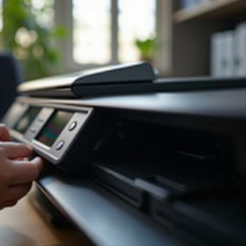 Черното мастило на принтера HP не работи