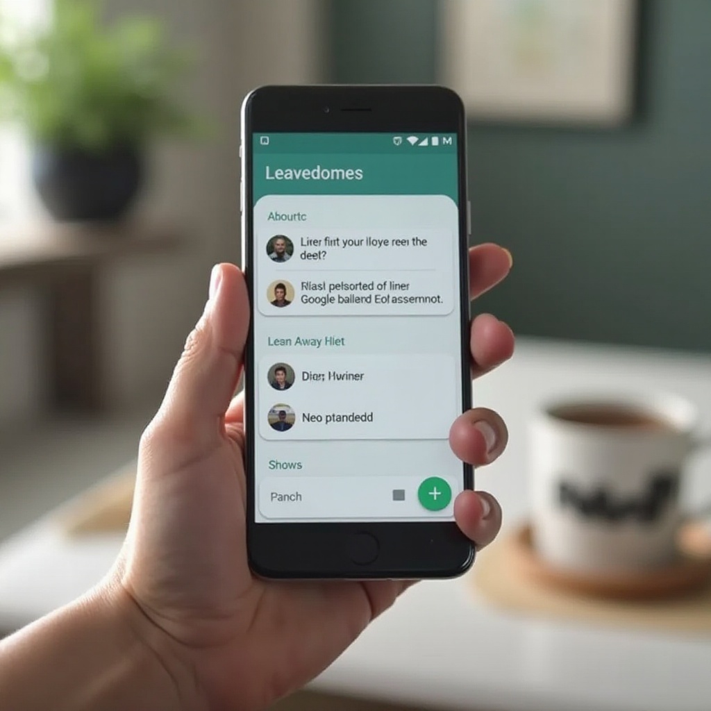 как покинуть групповое текстовое сообщение на Android