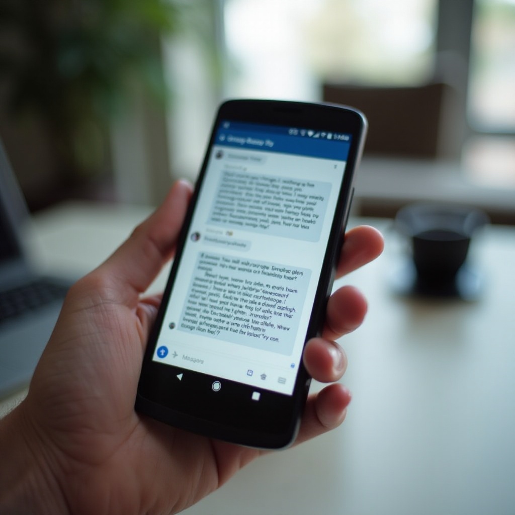 как покинуть групповое текстовое сообщение на Android